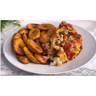 Fried Plantain & Egg Sauce