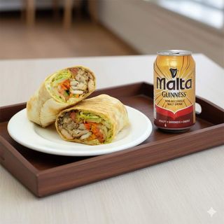 Large Chicken Shawarma with 3 sausages + 1 Free Drink