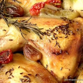 Pulpa de pui insabusita la cuptor