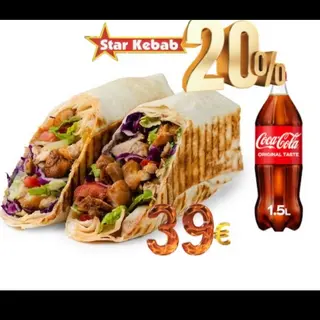 offerta PIADINA KEBAB+2ps coca cola1.5L