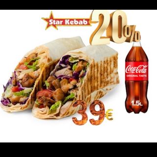 offerta PIADINA KEBAB+2ps coca cola1.5L