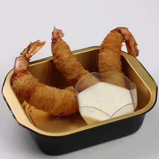 Gamberi in pasta kataifi