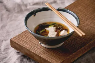Sopa Miso Gambas Jengibre