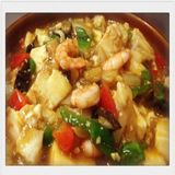 To Fu Con Gambas Salsa China