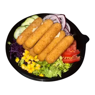 Mozzarella sticks salad