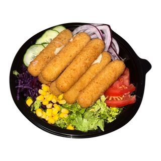 Mozzarella sticks salad