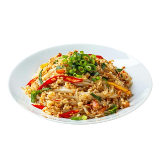 Fideos de arroz vegetarianos