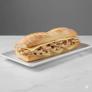 Bocadillo De Pollo Y Queso