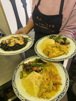 Bife de Frango do Campo com molho cogumelos 