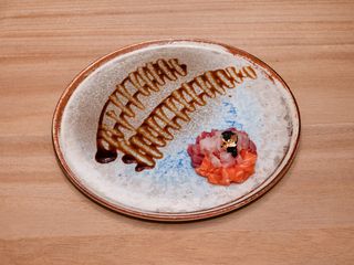 Tartare di wagyu con uovo di quaglia e tartufo