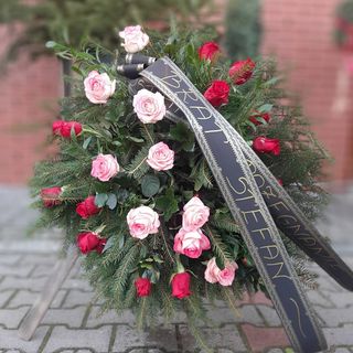 Wieniec pogrzebowy bez stelażu