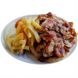 Plato De Cordero Solo Carne Con Patatas