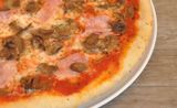 Pizza cotto e funghi