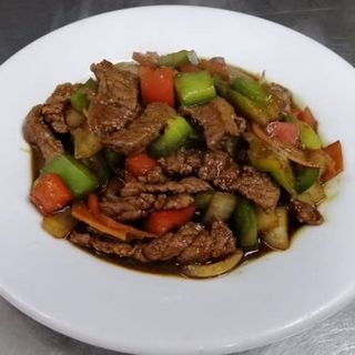 Ternera con salsa de ostras