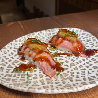 Niguiri Solomillo con foie