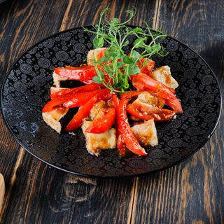 Хрумкі баклажани під кисло-солодким соусом(250гр)