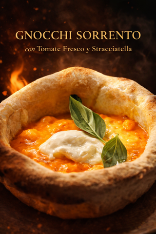 Gnocchi Sorrento con Tomate Fresco y Stracciatella