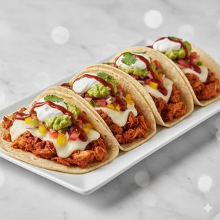 Tacos De Tinga De Pollo (5 Uds.)