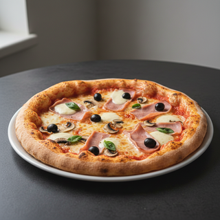 Pizza Prosciutto Funghi uriasa