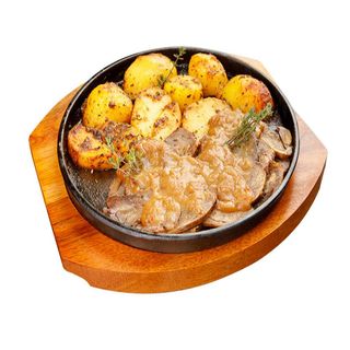 Свински джолан с печени билкови картофи (400г)