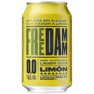 Free Damm Lemon Cerveza 0,0 con limón Lata 33cl