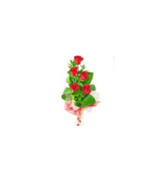 Mazzo 5 rose rosse