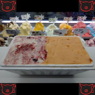 Barqueta De Helado (500 ml.) Escoge 1 ó 2 sabores - Regalo de 4 mini conos de galleta premium.