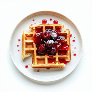 Waffle e Marmellata Frutti di Bosco