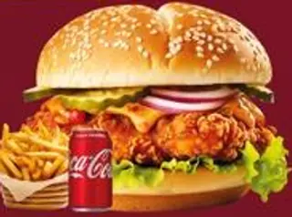 Chicken burger menù