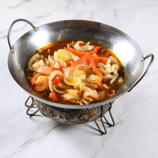 63- Gamberoni al wok con peperoncini