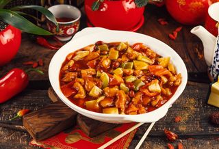 H1-შემწვარი კრევეტები არახისით ,,გუმბაო’’