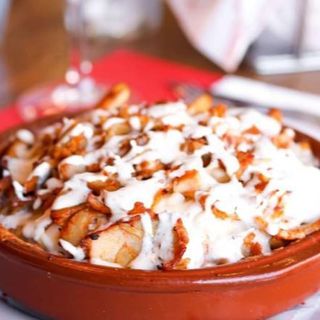 Patatas Gratinadas con Showarma