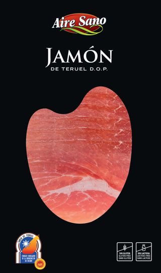 Jamón Loncheado DOP Teruel sobre negro 80gr