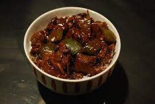 Sliced Beef With Chinese Black Bean Sauce and Green Pepper