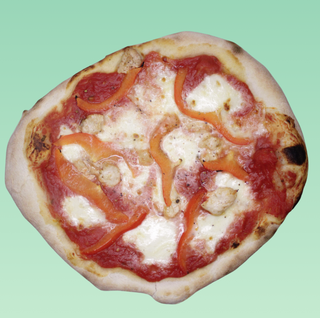 Pizza de pollo y pimientos (33 cm.)