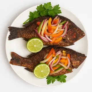 Poisson Braisé + Attiéké