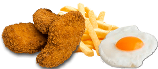 Plato Combinado De Pollo Frito