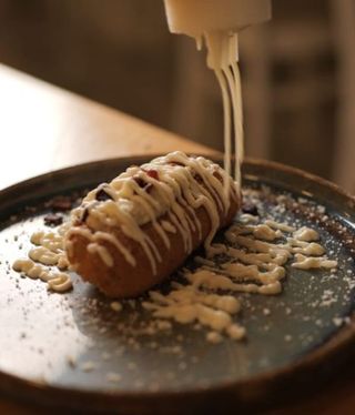 Crocchè con cacio, pepe e pancetta - 1 pezzo