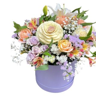 Box Elegance di fiori misti 