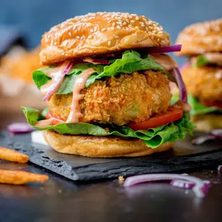 Veggie cheese burger