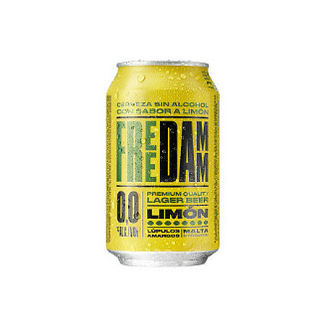 Free Damm Limón Cerveza 0,0 con limón Lata 33cl