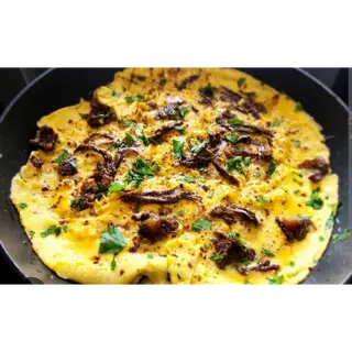 Déjeuner   Omelete au khlii   