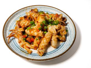 Chipirones al wok picante