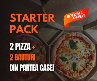 Pizza Starter Pack | 2 pizza + bauturi