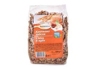 Хрупкаво мюсли мед и ядки (375г)