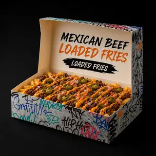 Mexican Beef &Cheddar Loaded Fries