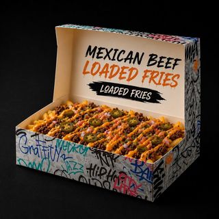 Mexican Beef &Cheddar Loaded Fries