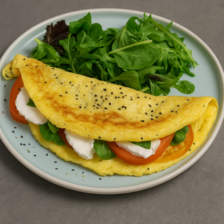 Omelette caprese 
