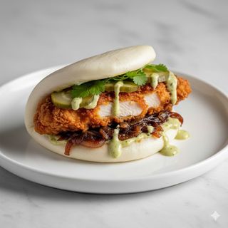 Pan Bao De Pollo Crujiente (2 Uds.)