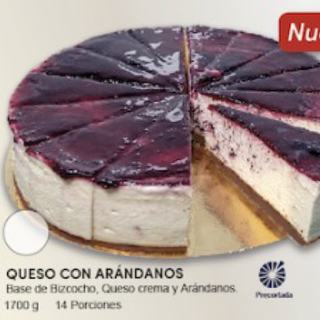 Tarta Queso Con Arándanos